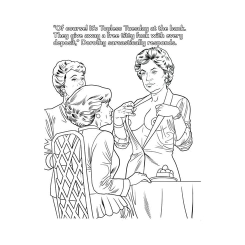 The Golden GILFs Porn Parody Coloring Book